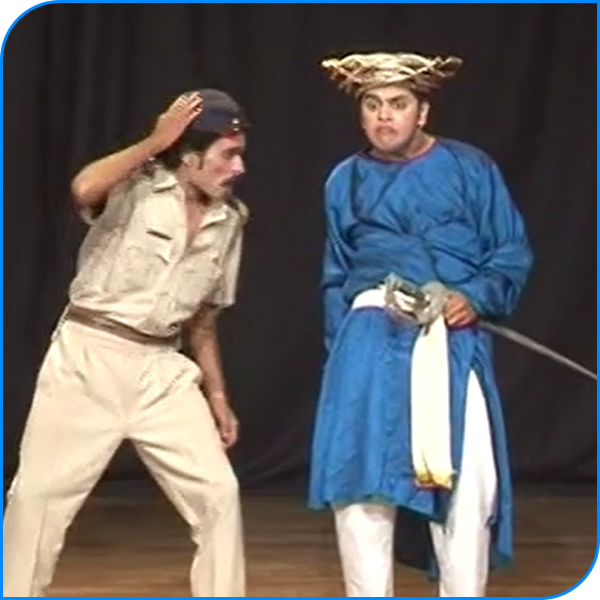 Picture of A play 'Vichha mazhi puri kara' by students of Lalit Kala Kendra in Marathi 